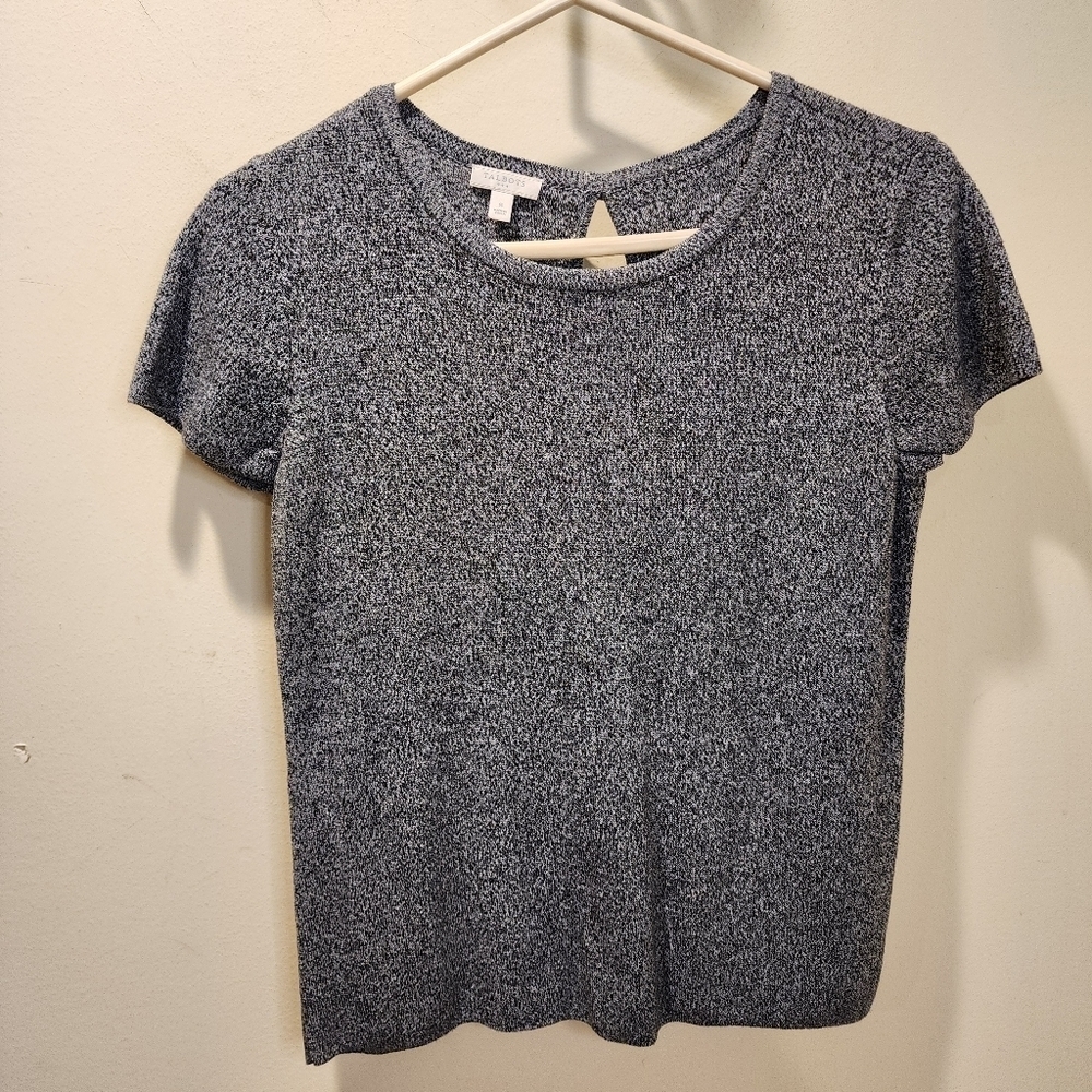 TALBOTS gray Short Sleeves Cotton blend sweater size S